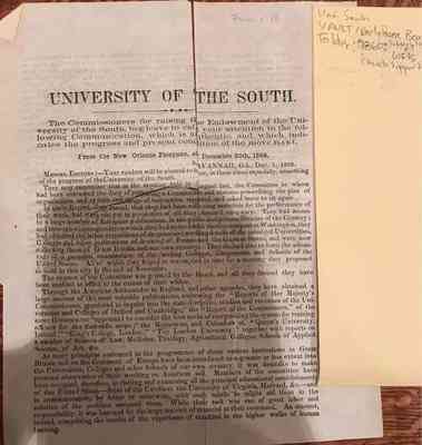 Vault Early Papers of the University Box 2 Document 6