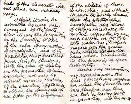 Eadweard Muybridge to David Starr Jordan, 1901-12-06