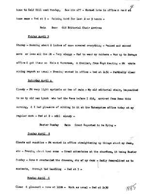 Diary 59 - 2: April, 1885 - preliminary transcript