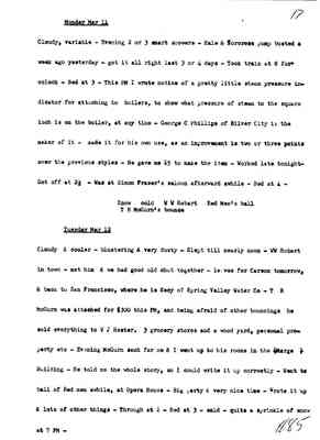 Diary 59 - 3: May, 1885 - preliminary transcript