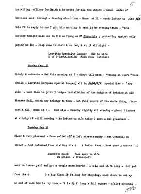 Diary 60-1: January, 1896 - preliminary transcript