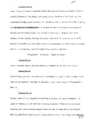 Diary 63-11: November, 1888  - preliminary transcript