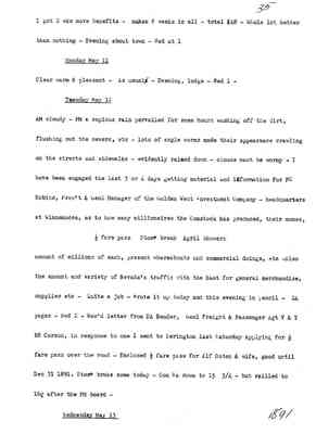 Diary 66-05: May, 1891 - preliminary transcript