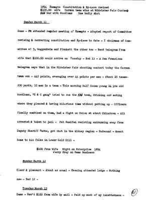 Diary 70-03: March, 1894 - preliminary transcript