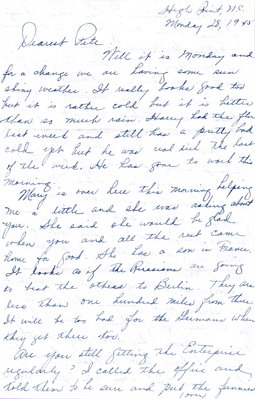Letter from Eva S. Moorefield to Jewell H. Spears, Jan. 28, 1945