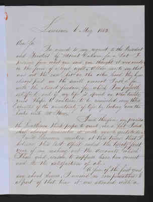 1852-05-01 Trustee Committee on Lots: Samuel Newell Petition, 2021.024.002