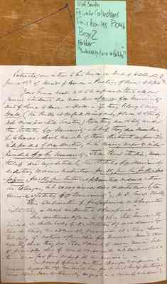 Fairbanks Papers Box 2 Document 6