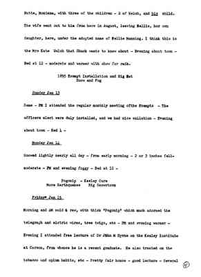 Diary 71-01: January, 1895 - preliminary transcript