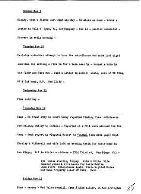 Diary 72-11: November, 1896 - preliminary transcript