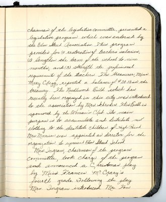 Minutes of the Elm Street School P.T.A., 1934-1940 (Part 5)