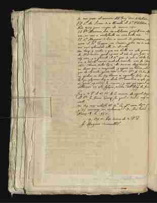 Carta de Magino Ventallol desde Hia-muên a Álvaro de Benavente. 1697.