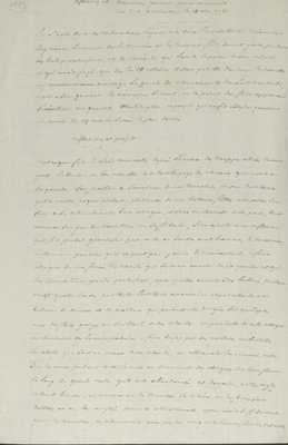 No. 113: Reflexion et mémoires B de V à Rochambeau - Plan d'attaque de Yorktown - 1781/10/10