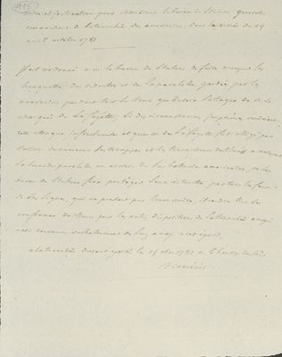 No. 115: Ordre et instruction pour Von Stuben - 1781/10/14