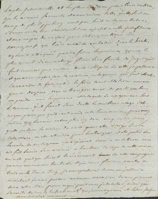 No. 125: Mémoire relatif à l'arrivée du Cte de Grasse Brouillon lettre au duc du Chatelet - 1781/08/15