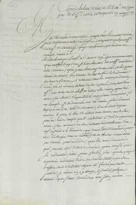 No. 145: Copie lettre du comte de Custine à Ségur sur conduite M. de la Chesnaye - 1781/05/29