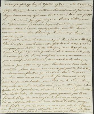No. 158: Brouillon lettre B de V à la princesse de Gueménée - 1781/07/08