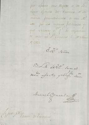 No. 125a: 6 lettres diverses des gouverneurs espagnols et hollandais de Caracas, de la Guerre et de Cuiracao - n.d.