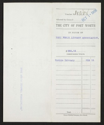 Council Proceedings:  October 31, 1906