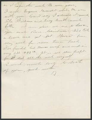 Branch Colby letter to Celestia Colby 29 Sep 1892