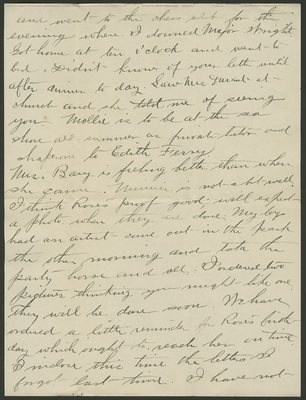 Branch Colby letter to Celestia Colby 29 May 1892