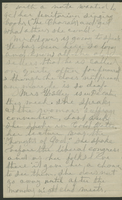 Cordelia Davis letter to Celestia Colby 7 Apr 1895