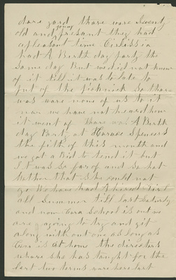 John Rice letter to Celestia Colby 26 Jul 1892