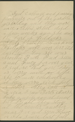 John Rice letter to Celestia Colby 27 Mar 1892
