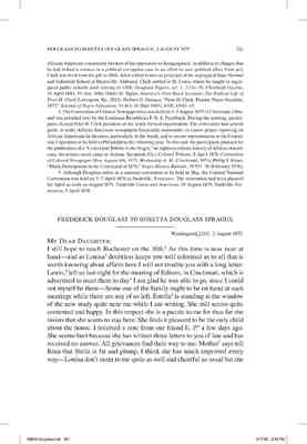 Frederick Douglass to Rosetta Douglass Sprague, August 2, 1875