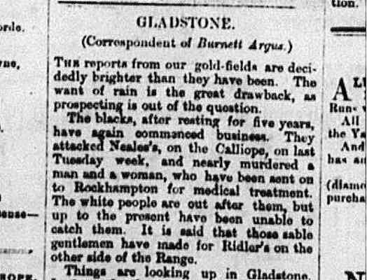 Port Denison Times, 7 January 1865, p3