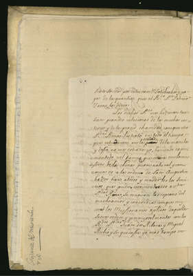 Carta de Luis de Cice al Provincial en Manila, Siam, 2  de diciembre de 1713. In Latin.
