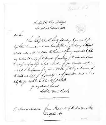 Littleton Dennis Teackle to James Madison, March 1, 1832.