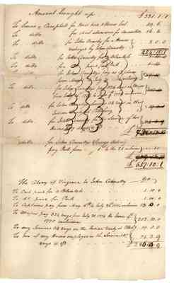 Accounts of Joseph Simon and John Campbell, 1774 (filed with Simon & Campbell's petition of 1775 Dec. 18).