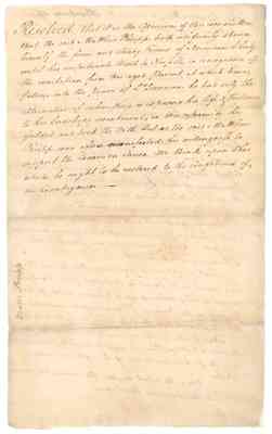 Committee report on Matthew Phripp, 1776 Jan. 4.