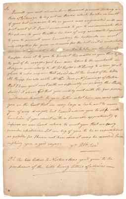 Letter of Robert Carter Nicholas, ca. 1776 Jan. 5.