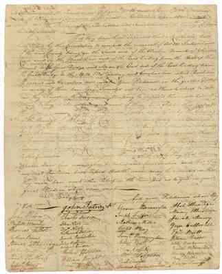 Petition of the inhabitants and freeholders of Norfolk County, 1776 May 28.