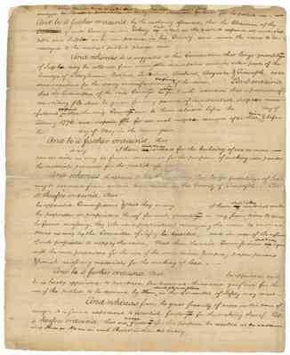 Ordinance to encourage the making of salt petre, gunpowder, lead, the refining of sulpher, and providing arms for the use of this Colony, ca. 1776 June.