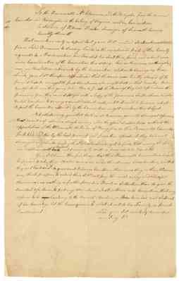 Petition of William Preston, 1775 July 18.