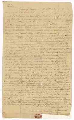 Letter of Titus Meanwell, 1775 Dec. 7.