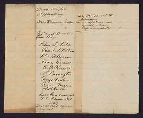 Wright, Daniel : Petition to Remain in the Commonwealth, Richmond City