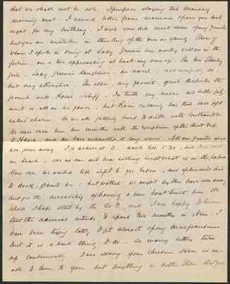 Letter to Helen E. Mahan from Alfred T. Mahan, 1894 Oct 9