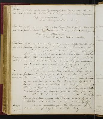 Trustees Records, Vol. 1, 1835 (page 274)