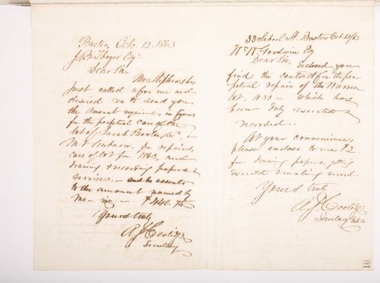 Copying Book: Secretary's Letters, 1860 (page 091)
