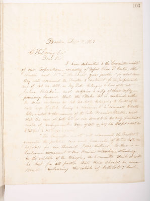 Copying Book: Secretary's Letters, 1860 (page 103)