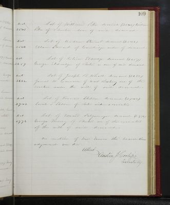 Trustees Records, Vol. 3, 1859 (page 109)