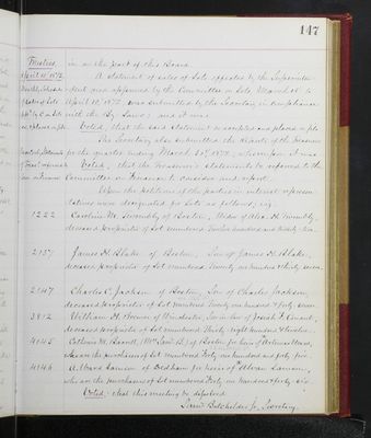 Trustees Records, Vol. 5, 1870 (page 147)