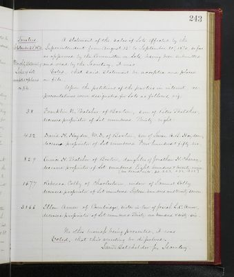 Trustees Records, Vol. 5, 1870 (page 243)