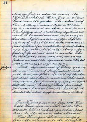 Summer School Diary, part 1D - 1912