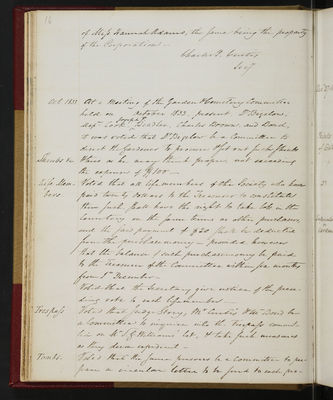 Records of Committees, Volume 1, 1831 (page 016)