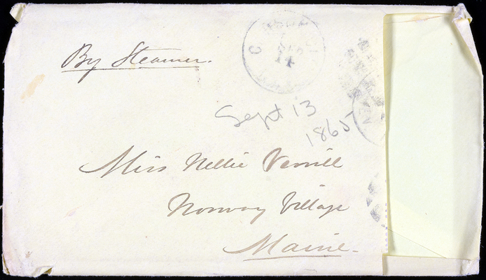 September 13 1865 envelope