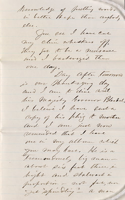 15. Harry's Letters, December 1865